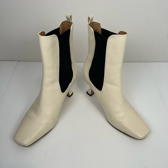 Sam Edelman Lani Women's Boots White cream black 7.5 - Picture 2 of 11
